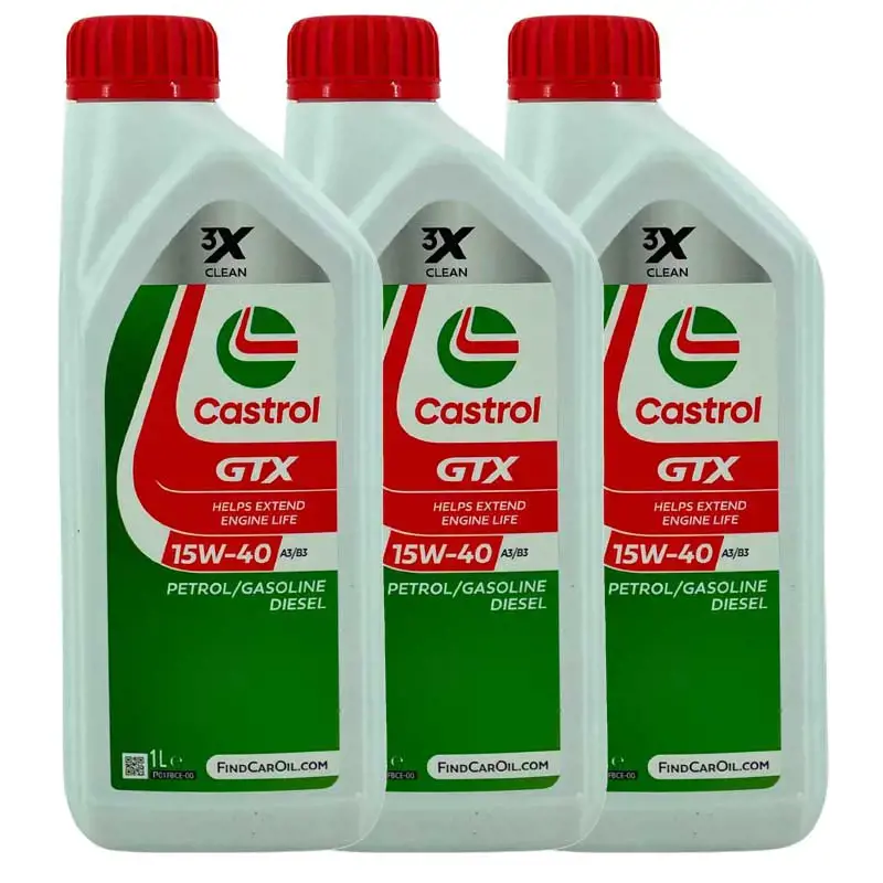 Castrol GTX 15W-40 A3/B3 3x1 Liter