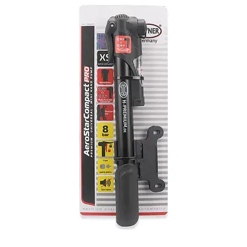 Aerostarcompact Pro Premium Mini-Handpumpe mit Manometer